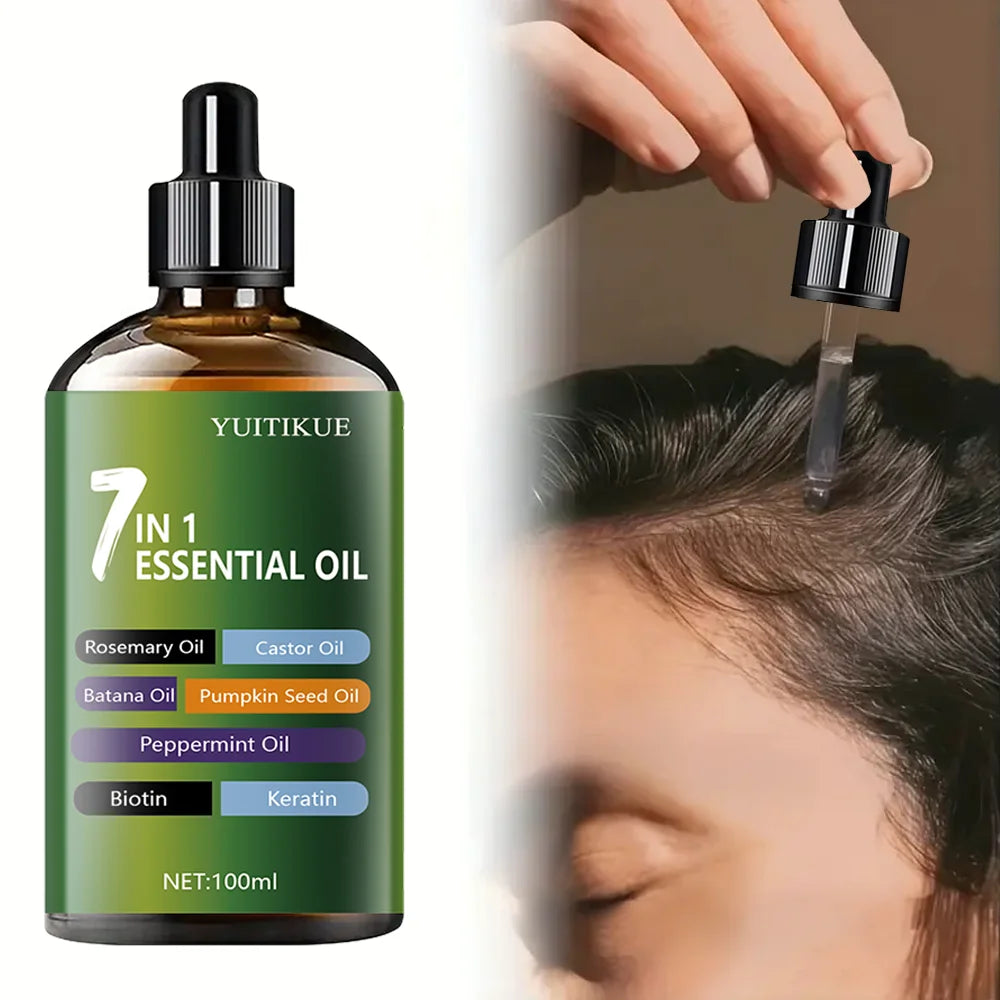 7-in-1 Hair Oil - High-gloss hair oil that can be quickly absorbed and deeply nourishes the hair, making it strong and elastic.