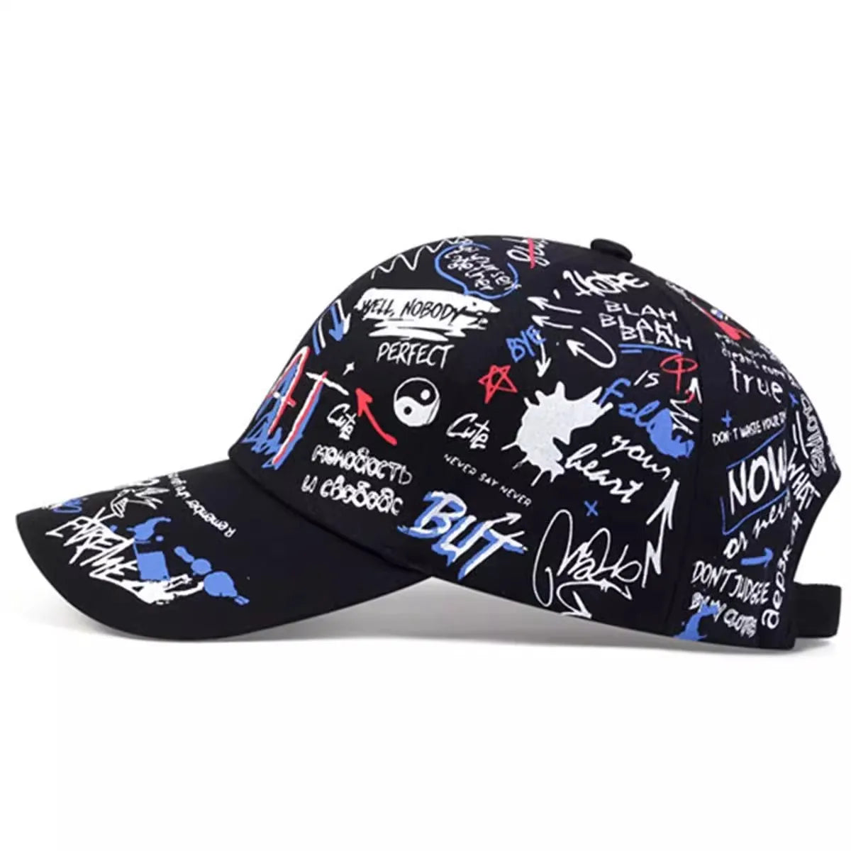 Korea Graffiti Fashion Hipster Hat Personality Trend Men's And Women's Baseball Caps Hip Hop Caps