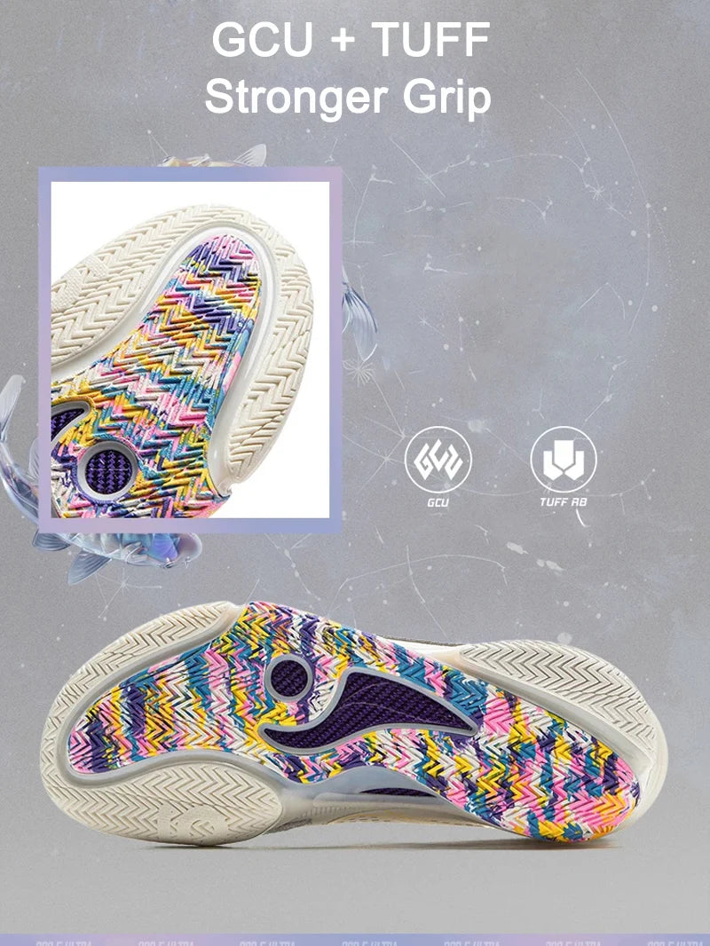 Li-Ning Men's WADE 808 5 ULTRA Professional Basketball Shoes SUPER BOOM Cushioning Wearable LiNing Sneakers Sport Shoes ABAV015