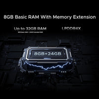 【Brand+】Global Version DOOGEE Note 58 8GB RAM 128GB ROM 6.75" HD+ 90Hz IPS Screen 6250mAh Large battery NFC Android 15