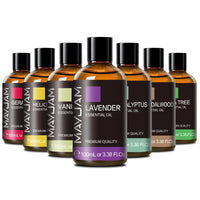 MAYJAM 100ml Pure Essential Oil with Glass Dropper, Aromatherapy Essential Oils Lavender Eucalyptus Rosemary Vanilla Aroma Oil