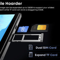 CHUWI Hi10X Pro Tablet 4G LTE Android 13 Widevine L1 10.1" IPS Core Unisoc T606 4GB RAM 128GB ROM Tablets 2.4G/5G Wifi 7000Mah