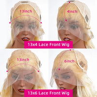 250% Lace Frontal Wig 613 Blonde 13x4 13x6 Body Wave Lace Front Wig Preplucked Brazilian Lace Front Human Hair Wig 28 32 38 Inch