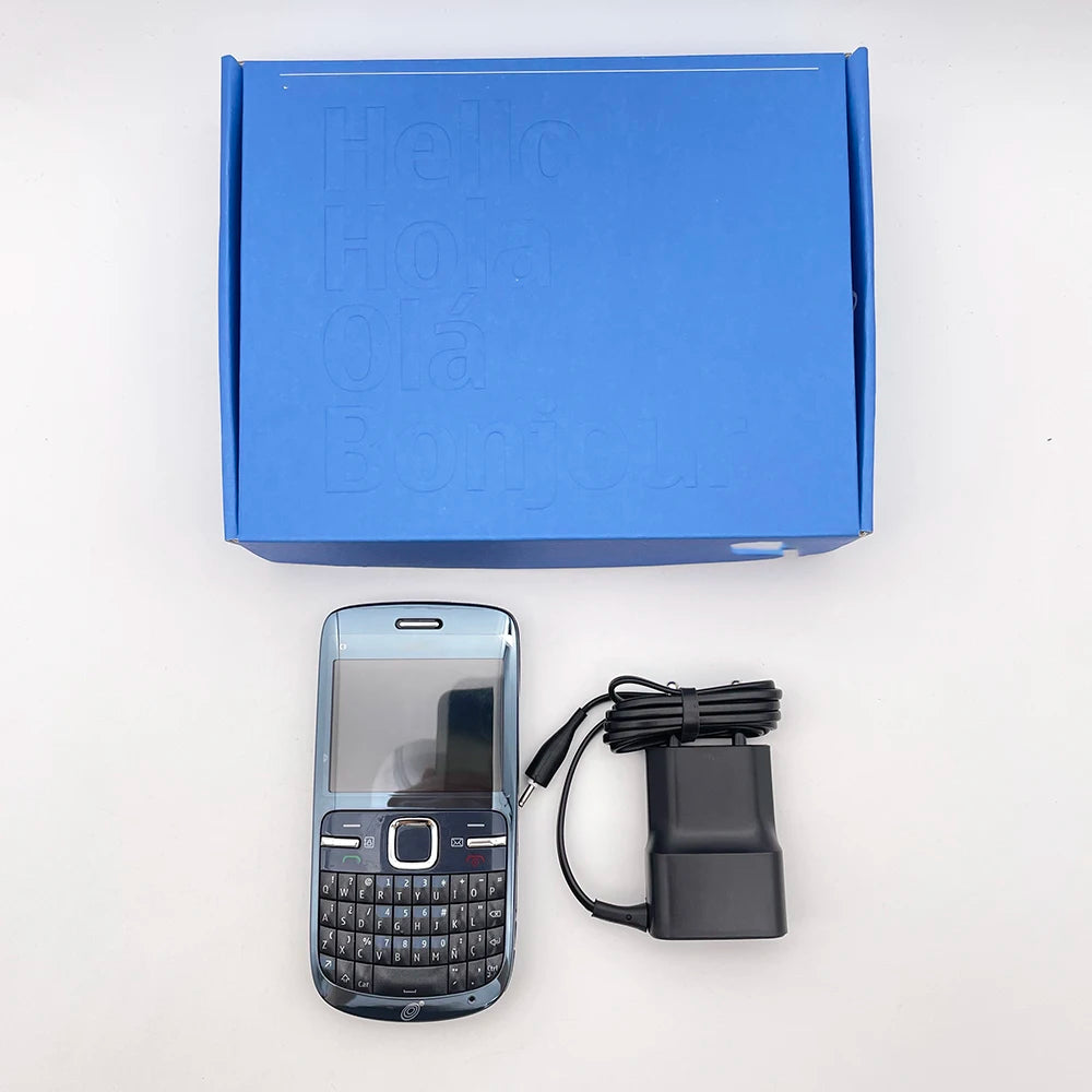 Original C3-00 C3 (2010) Mobile Cell Phone Russian Arabic Hebrew English Keyboard Made in Finland Unlocked