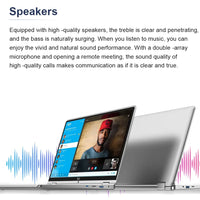 2 in 1 mini Laptop Computer Portable Touch Screen 11.6" Intel N4020 8GB 512GB Windows 11 Pro Office Learning Tablet PC Notebook