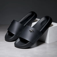 Men's Slippers Summer Non-Slip Casual Sandals Platform House Shoes Indoor Bathroom Slides Outdoor Casual Beach Shoes Flip-flop