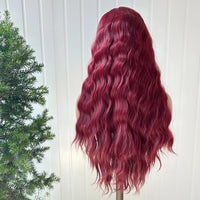 AIMEYA Yellow Hair Cosplay Synthetic Lace Front Wigs for Women Long Loose Wave Wig Free Part Heat Resistant Fiber Synthetic Wig