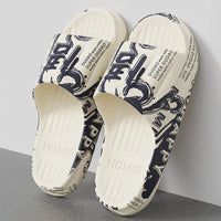 QYCKABY Fashion Printing Mens Slipper Trend Home Slides 2025 New Sandals Anti slip Cosy Soft Shoes Unisex Flip Flops Indoor Flat