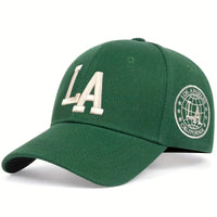 Unisex LA Letter Embroidery Baseball Caps Spring and Autumn Outdoor Adjustable Casual Hats Sunscreen Hat Sports Golf Cap
