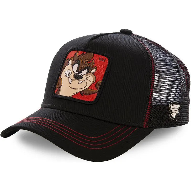 Hot Sale Unisex Anime Cartoon Baseball Cap For Men Women High Quality Patch Draw Snapback Hip Hop Dad Cap Men Trucker Mesh Hats