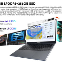 CHUWI 14.1-inch GemiBook XPro Laptop Intel N100/N150 Graphics 600 GPU Screen 8GB RAM 256GB SSD With Cooling Fan Windows 11