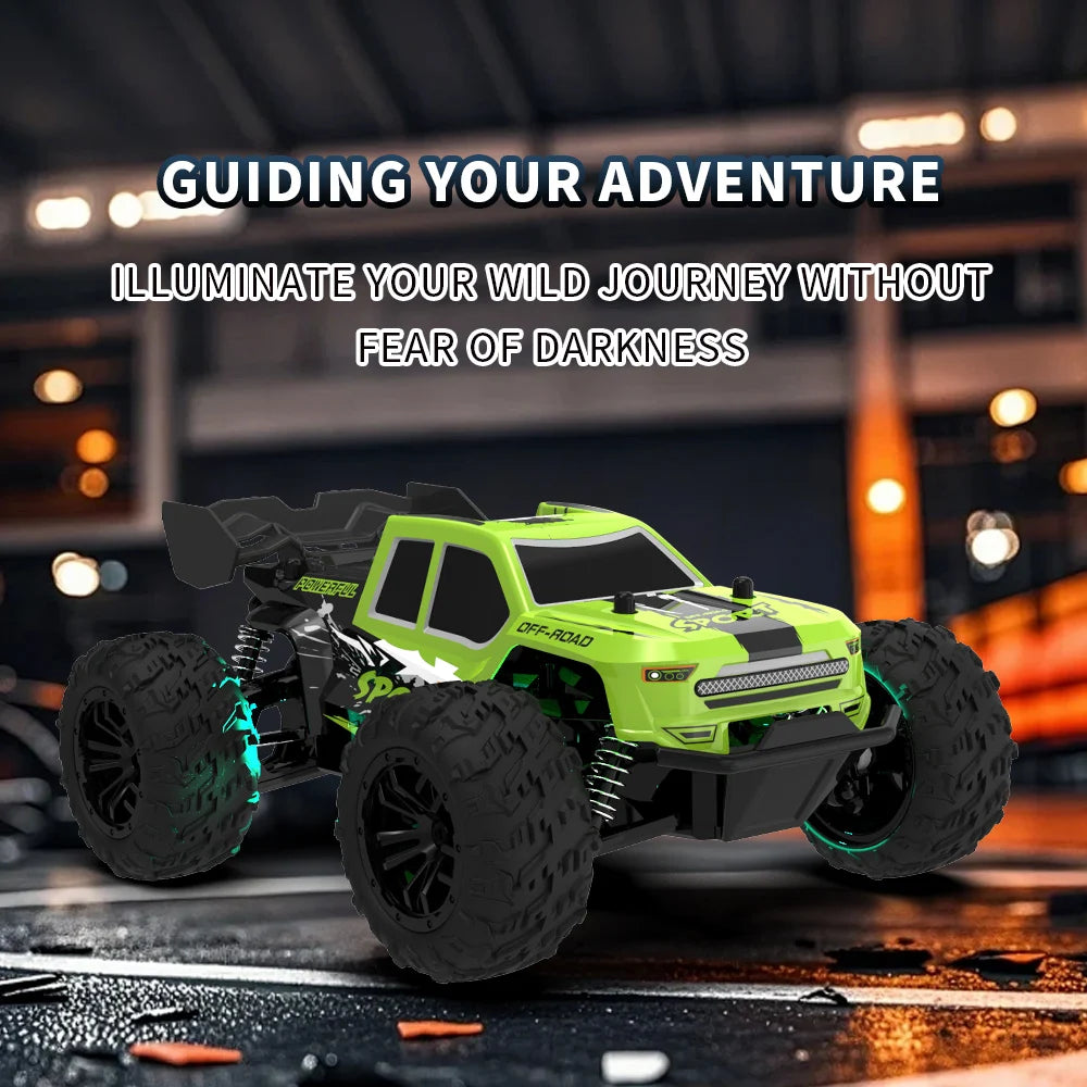 Rc Car High Speed with Light 2.4G Remote Control Racing Car Vehicle Truck 20KM/H Off-Road Climbing RC Toys for Kids Gift