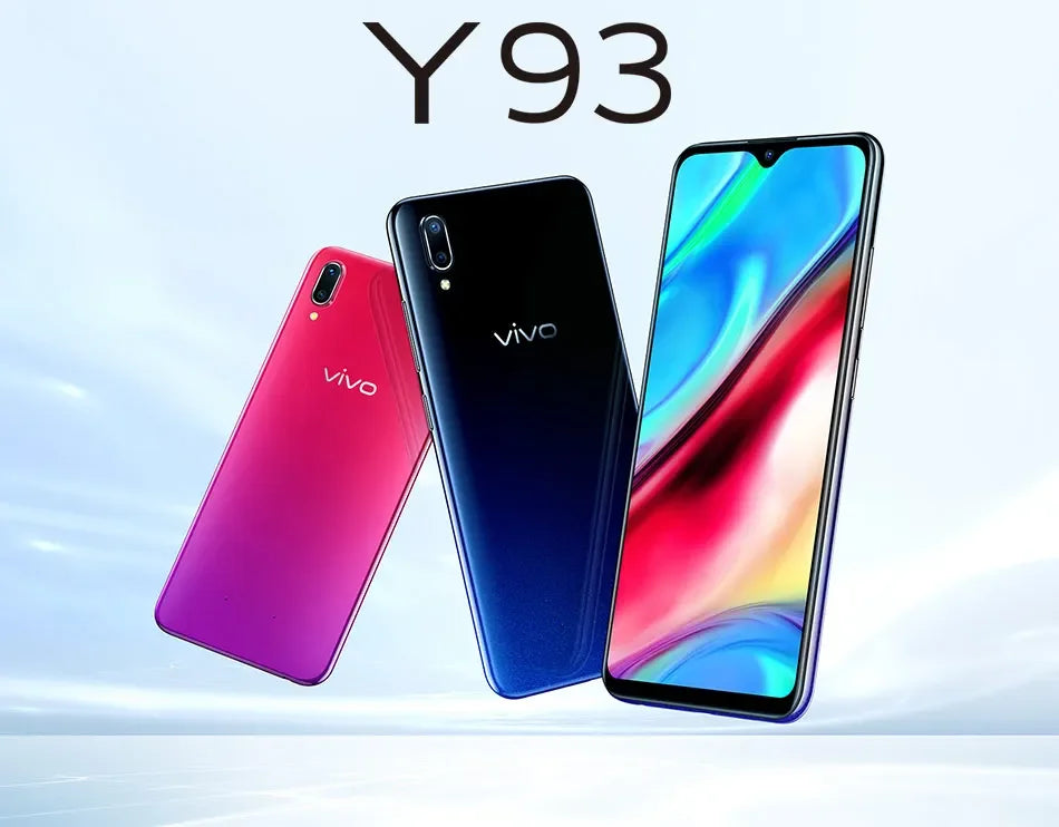 VIVO Y93 Smartphone Global firmware 4GB 64GB Octa core Android 8.1 6.2'' Camera 13MP+2.0MP Face ID cellphone Dual SIM Used Phone