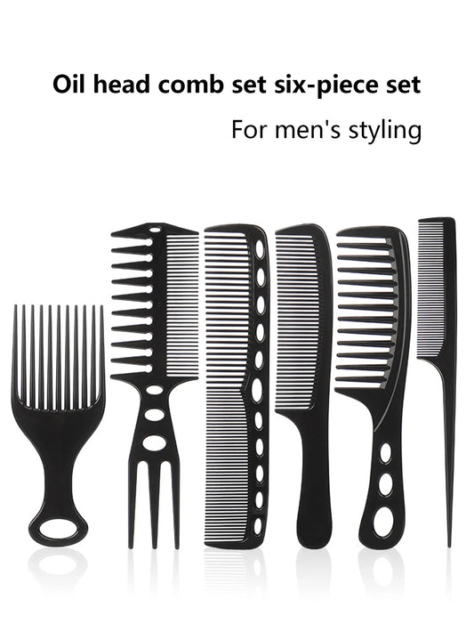 6pcs African styling hair combs makeup combs professional oil hair combs hairstylists hairdressers Special for real hair wigs