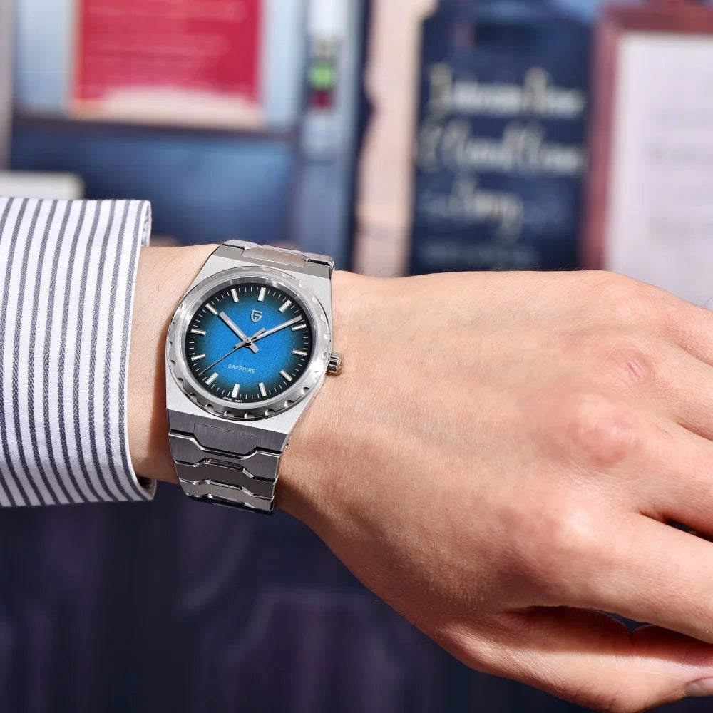 PAGANI DESIGN 2025 New Thin 7mm Fashion Men Quartz Watch V2 Stainless Steel Sapphire 10Bar Waterproof  C3 reloj hombre