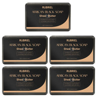 100g AFRICAN BLACK SOAP Shea Butter Bar Moisturizing Acne Treatment Cleanser for Clear Skin Care Deep Cleaning Glowing