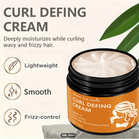 50g Black Castor Oil Curly Hair Styling Cream - Moisturizing Hair Styling Cream Suitable for Normal Hair, Men and Women, Easy to Use and Carry with Plant Formulas