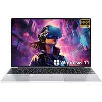 15.6 inch Laptop Computer Intel Celeron N4000 Notebook PC Fingerprint Unlock Windows 11 Pro 16GB RAM 1TB SSD 1920*1080P Laptops