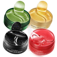 240pcs=120pairs Eye patches Hyaluron Acid & Gold & Seaweed & Black Pearl Hydrating Moisturizing Crystal Collagen Gel Eye Mask