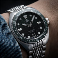 2025 New IXDAO IPOSE Automatic Mechanical Men Watch JD-X07S Dragon Scale Pattern Watch Stainless Steel BWG-9 Diving reloj hombre
