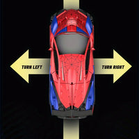 1:18 RC Transforming Car Robot Toy, LED Lights, 2.4GHz Drift Racing Vehicle, One-Button Transform, Rechargeable, 360° Rotation