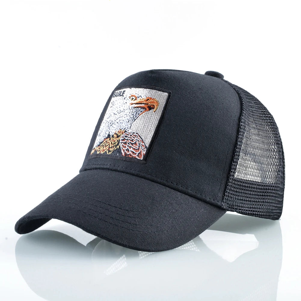 Camouflage Baseball Cap With Embroidery Eagle Patch Four Seasons Snapback Visor Hat For Men Fashion Hip Hop Trucker Cap Women