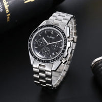 PLADEN New Arrival Luxury Watch For Men Fashion Stainless Steel Chronograph Quartz Wristwatch Business Sport Waterproof Watches