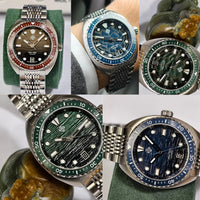 2025 New IXDAO IPOSE Automatic Mechanical Men Watch JD-X07S Dragon Scale Pattern Watch Stainless Steel BWG-9 Diving reloj hombre