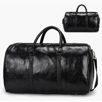 2024 Leather Travel Bag Large Duffle Independent Big Fitness Bags Handbag Bag Luggage Shoulder Bag Black Men Fashion Zipper Pu