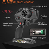 1:10 70km/H Remote Control Car 4wd High Speed Drift 2.4g Rc Car Shock Absorber Anti-Collision Rc Toys Christmas Gift