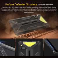 5G Rugged Tablet Ulefone Armor Pad 4 Ultra IP68/IP69K LED Light 11800mAh Battery,fast charging 16GB+256GB 50MP