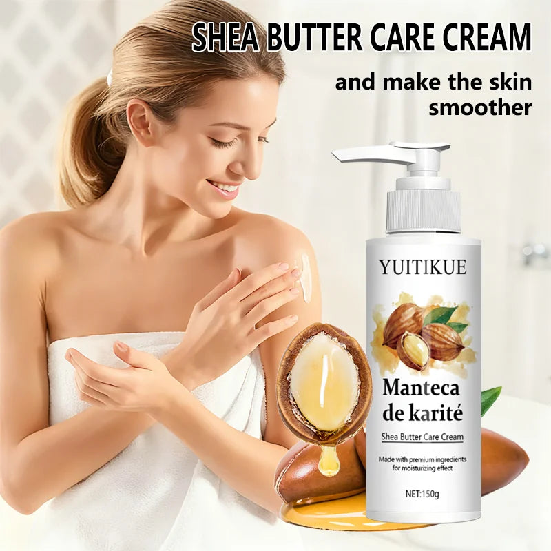 YUITIKUE Shea Butter Body Lotion 150g - Firming & Moisturizing, Non-Greasy Fast Absorption, for Smooth & Soft Skin