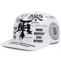2025 Personalized New Dagger Graffiti Street Pop Hip Hop Hat Outdoor Sports Sunshade Hat Daily Commuter Flat Edge Baseball Hat