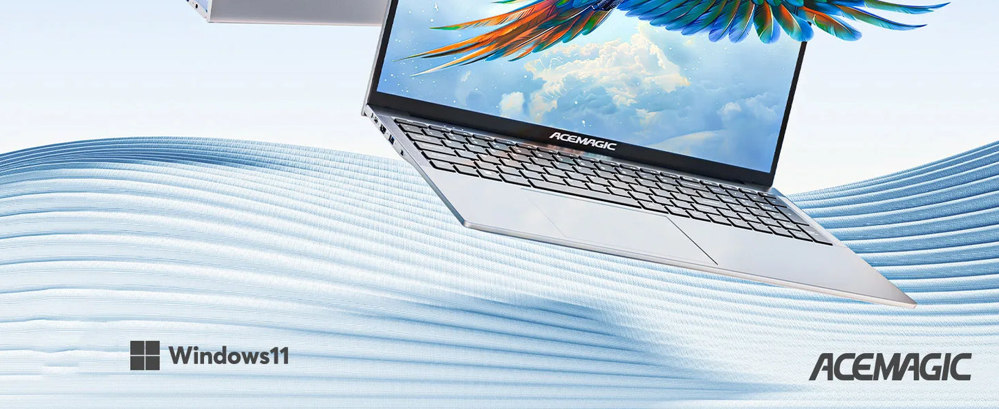 ACEMAGIC 17.3inch Laptop with High Performance Quad Core-12th Alder Lake N97 Laptop Computer Spacious Storage 16GB RAM 512GB ROM