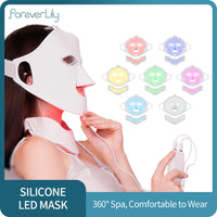 7 Colors LED Silicone Beauty Machine Skin Care Face Mask for Home Use