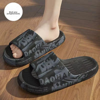 Anti-Odor Men's Slippers Summer Bathroom Couples Indoor Outdoor Wearable Non-Slip Durable Cold Slippers Women's Slippers