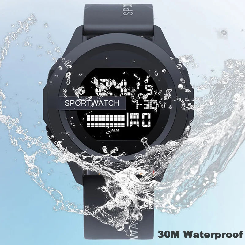 Men's Sports Watches Alarm Clock Multifunction Men LED Digital Watch Waterproof Fitness Sport Electronic Watch for Male Clock
