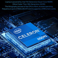 BYONE 15.6 Inch Celeron N5095 Laptop 8GB DDR4 RAM 256GB 512GB SSD Windows 11 IPS Business Ultrathin Portable Notebook Computer