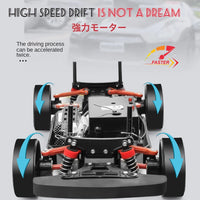 1:10 70km/H Remote Control Car 4wd High Speed Drift 2.4g Rc Car Shock Absorber Anti-Collision Rc Toys Christmas Gift
