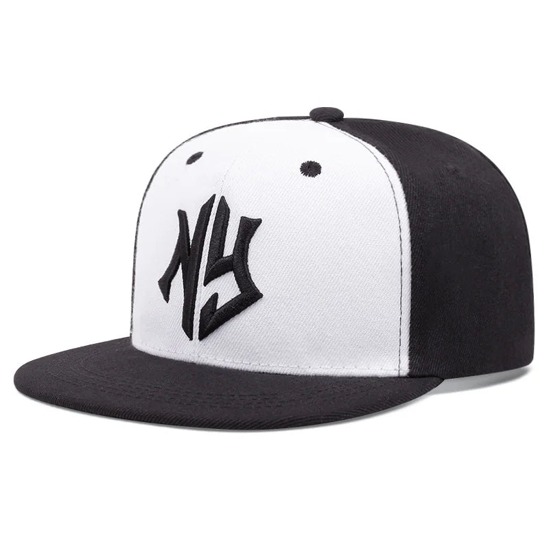 Adjustable Snapback Hat for Men Women Unisex Hip Hop Baseball Cap Flat Bill Brim Dad Hats