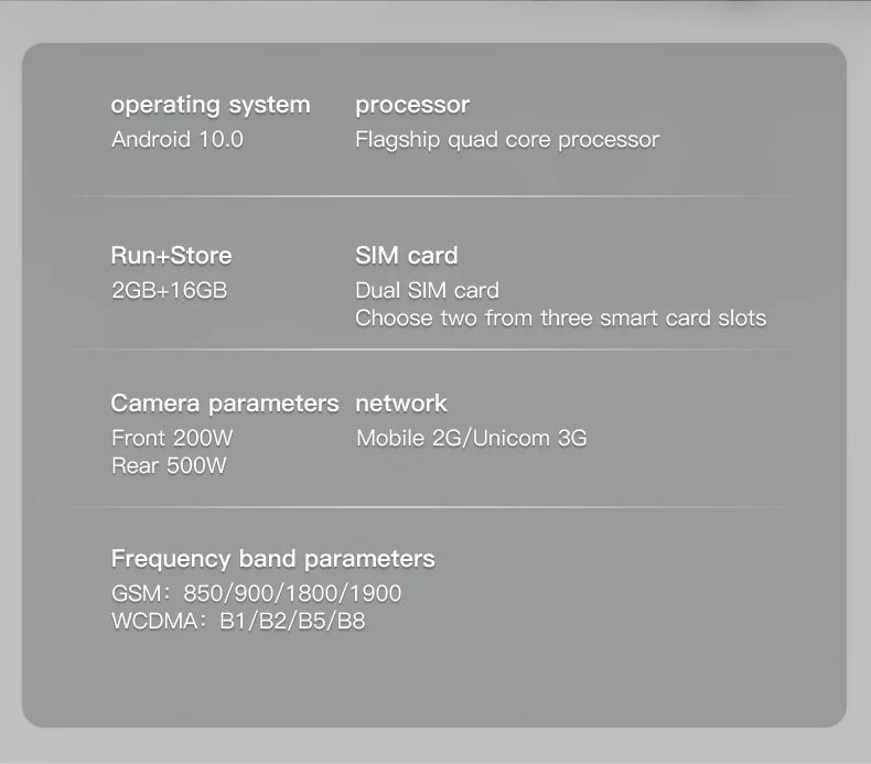 SOYES XS19 Mini Smartphone 3.88in 2GB RAM 16GB ROM Android10.0 With Facial Recognition Dual SIM Standby 3G Network Small Phone