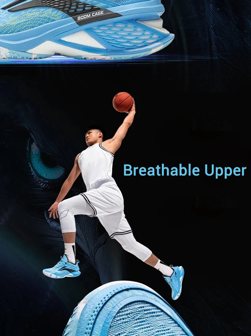 Li-Ning Men's POWER XI Professional Basketball Shoes BOOM Cushion LIGHT FOAM PLUS LiNing Competition Sneakers ABAU055