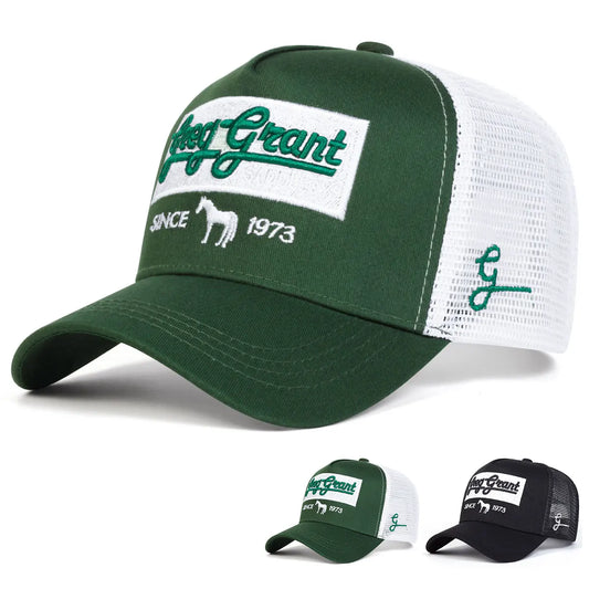 Unisex SINCE 1973 Letter Embroidery Baseball Net Caps Spring and Summer Outdoor Adjustable Casual Hats Hip Hop Hat Sunscreen Hat