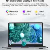 Ninkear A15 Pro Laptop 16" IPS 2.5K FHD AMD Ryzen5 5500U Notebook 16G DDR4 3200Mhz+512GB SSD 54Wh Battery Windows11 PRO Computer