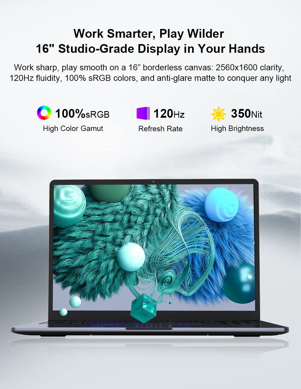 Ninkear A15 Pro Laptop 16" IPS 2.5K FHD AMD Ryzen5 5500U Notebook 16G DDR4 3200Mhz+512GB SSD 54Wh Battery Windows11 PRO Computer