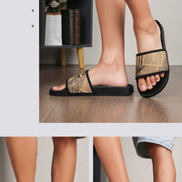 Mens Slides Fashion Summer Luxury Slippers Cushion Beach Solid Slides Indoor Bathroom Anti Slip House Male Sandals