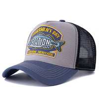 Hot Sale Unisex Summer Fishing Cap Breathable Mesh Trucker Hat Men Women Big Fish Fisherman Sports Snapback Hat Outdoor Cap