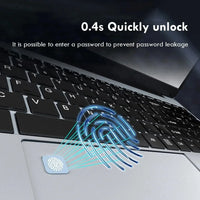 15.6 inch Laptop Computer Intel Celeron N4000 Notebook PC Fingerprint Unlock Windows 11 Pro 16GB RAM 1TB SSD 1920*1080P Laptops