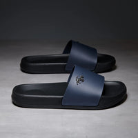 Men's Slide Sandals Soft Comfortable Non-Slip Slippers Indoor Outdoor Bathroom Beach Shoes Quick-Dry EVA Platform Lightweight