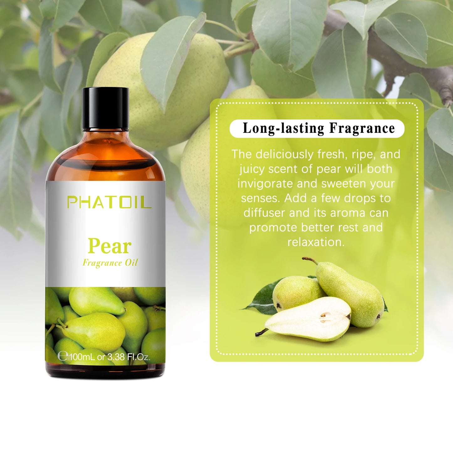 PHATOIL 100ml Aromatherapy Fragrance Oil Coconut & Vanilla Strawberry Cherry Lemon 1/2/3pcs Aroma Oil For Diffuser Candle Making